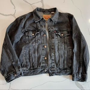 Levi’s Ex-Boyfriend Trucker Jacket - Black XL - Levi’s Denim Jacket 90s Fit